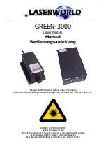 Laserworld GREEN-3000 Manual preview
