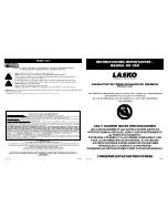 Предварительный просмотр 4 страницы Lasko 5307 Operating Manual