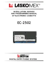 Laskomex EC-2502 Installation, Service And Programming Manual предпросмотр