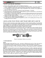 Предварительный просмотр 3 страницы Laskomex EC-2502 Installation, Service And Programming Manual