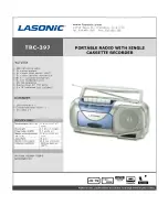 Preview for 1 page of Lasonic TRC-397 Specifications