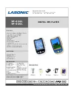 Lasonic VP-02GL Specifications preview