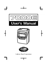 Lathem 7000E User Manual preview