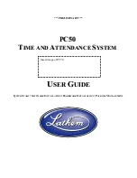 Preview for 2 page of Lathem PAYCLOCK PC50 User Manual