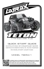 LaTrax TETON Quick Start Manual preview