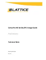 Lattice Semiconductor CertusPro-NX Usage Manual предпросмотр