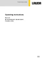 Lauda MC 250 Operating Instructions Manual preview