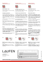 Preview for 8 page of Laufen PALOMBA Manual