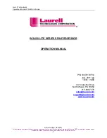 Laurell WS-650 lite Series Operation Manual preview