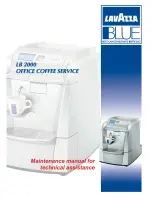 Preview for 1 page of LAVAZZA Blue LB 2000 Maintenance Manual