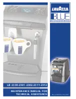 LAVAZZA LB2300 SINGLE CUP Maintenance Manual For Technical Assistance preview