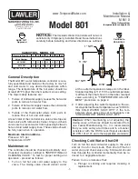 Lawler 801 Installation & Maintenance Manual preview