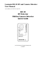 Предварительный просмотр 1 страницы Lawmate RD-10 User Manual