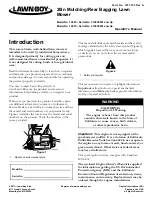 Preview for 1 page of Lawn-Boy 10607 Operator'S Manual