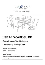 Preview for 22 page of LAZBOY D71 M80905 Use And Care Manual