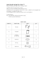 Preview for 3 page of LAZBOY Sears Bethany 7PC Dining Set Owner'S Manual