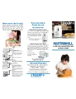 L'Equip NUTRIMILL Care And Maintenance Quick Manual preview