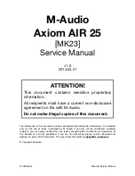 M-Audio Axiom AIR 25 Service Manual preview