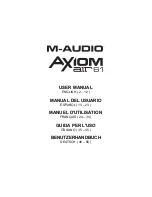 Preview for 1 page of M-Audio Axiom AIR 61 User Manual