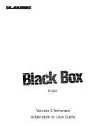 M-Audio Black Box Addendum To Users Manual preview