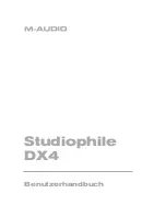 M-Audio DX4 Operating Instructions Manual preview