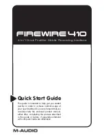 M-Audio FireWire 410 Quick Start Manual preview