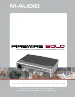M-Audio FireWire Solo User Manual preview
