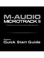 M-Audio MicroTrack II Quick Start Manual preview