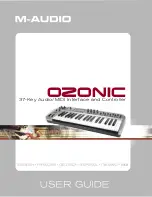 M-Audio Ozonic User Manual preview