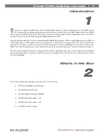 Preview for 3 page of M-Audio ProFire Lightbridge User Manual