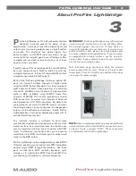 Preview for 4 page of M-Audio ProFire Lightbridge User Manual