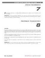 Preview for 9 page of M-Audio ProFire Lightbridge User Manual