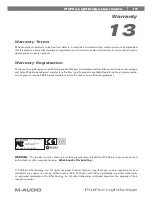 Preview for 20 page of M-Audio ProFire Lightbridge User Manual