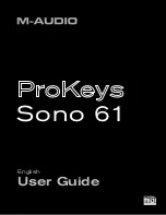 M-Audio PROKEYS SONO 61 User Manual preview