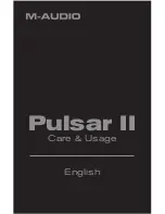 M-Audio Pulsar II Care & Usage preview
