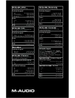 Preview for 6 page of M-Audio Pulsar II Care & Usage