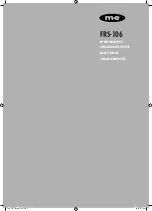 M-E FRS-106 Operating Instructions Manual preview