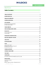 Preview for 2 page of M-LOCKS MiniTech User Instructions