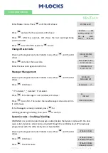 Preview for 19 page of M-LOCKS MiniTech User Instructions