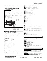 Preview for 1 page of M-system 47LV Specifications