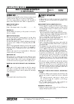 Preview for 1 page of M-system 53U Instruction Manual