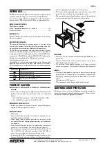 Preview for 2 page of M-system 54UL Operating Manual