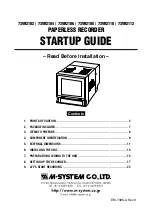Preview for 1 page of M-system 73VR2102 Startup Manual