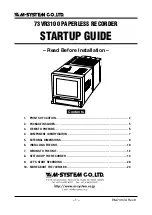 M-system 73VR3100 Startup Manual preview