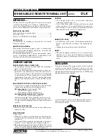 Preview for 1 page of M-system DL8 Series Instruction Manual