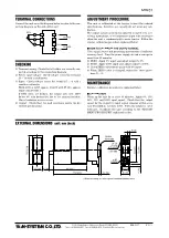 Предварительный просмотр 2 страницы M-system M2RS1 Instruction Manual