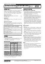 Preview for 1 page of M-system MA-100 Instruction Manual