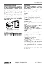 Preview for 3 page of M-system MA-100 Instruction Manual