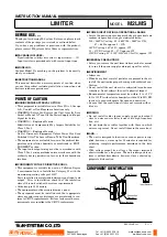 Предварительный просмотр 5 страницы M-system Mini-M Series Instruction Manual
