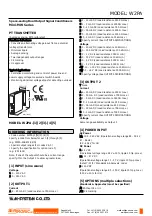 Preview for 1 page of M-system Mini-MW Series Operating Instructions